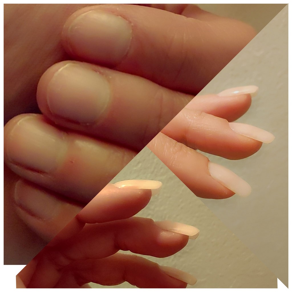 Ongles Naturels Puis Pose De Demi Capsules Et Gel pose demi capsules et ge