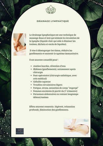 le drainage lymphatique